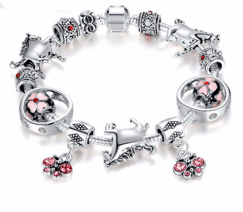 Noble Horse Charm Bracelet