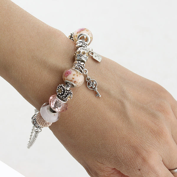 Lock & Key Charm Bracelet