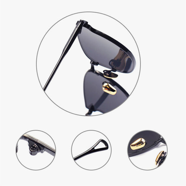 Cat Eye Mirror Sunglasses