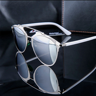 Fan Flare Mirrored Sunglasses -