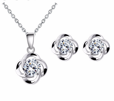 G CZ Flower Set