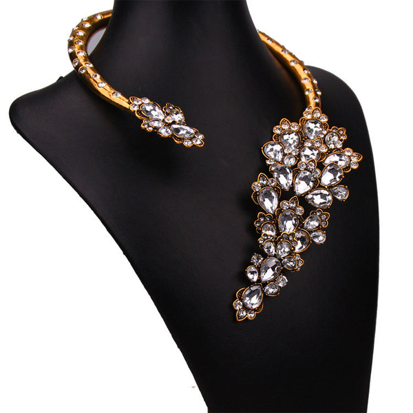 S Cherry Blossom Wrap Necklace