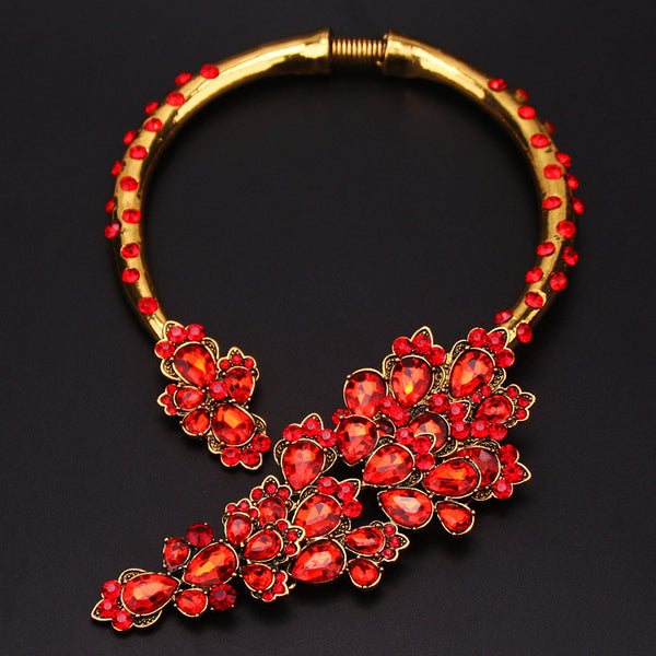 S Cherry Blossom Wrap Necklace