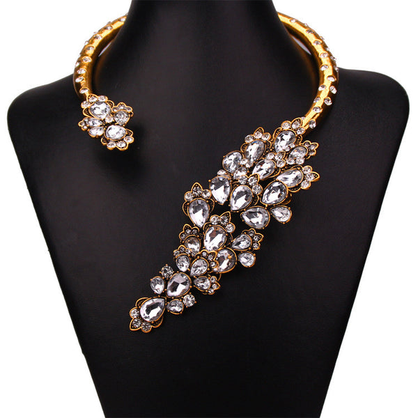 S Cherry Blossom Wrap Necklace