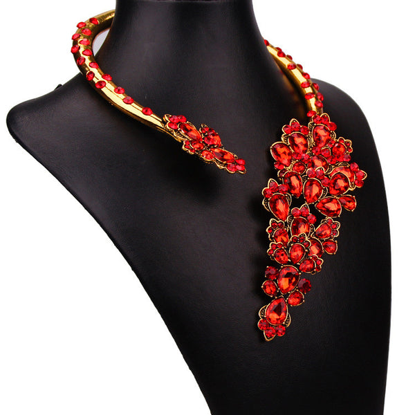 S Cherry Blossom Wrap Necklace