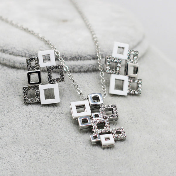 G Checkered Jewelry Set