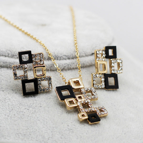 G Checkered Jewelry Set