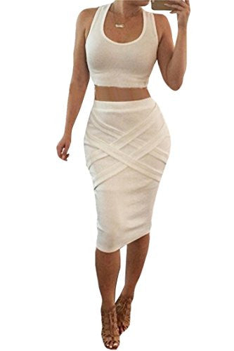 2pc Crop Bandage Set