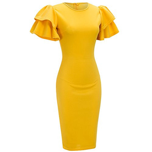Ruffle Bodycon Dress