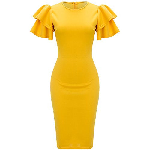 Ruffle Bodycon Dress