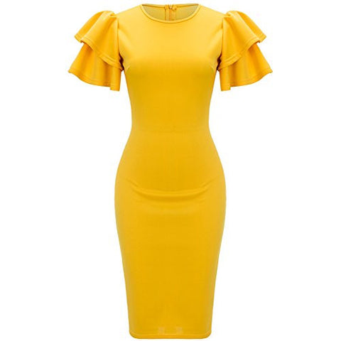 Ruffle Bodycon Dress