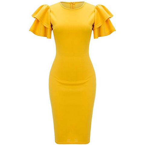 Ruffle Bodycon Dress