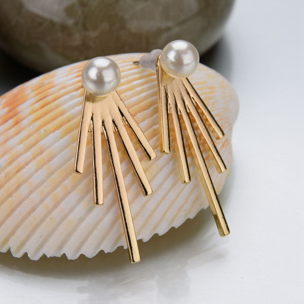 Spiked Ear Jacket Earrings