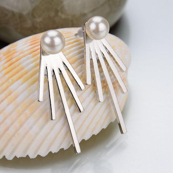 Spiked Ear Jacket Earrings