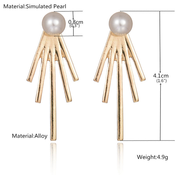 Spiked Ear Jacket Earrings