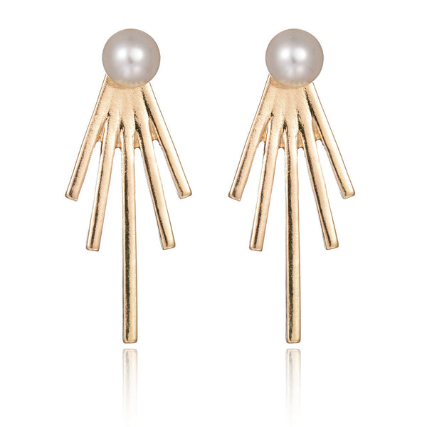 Spiked Ear Jacket Earrings
