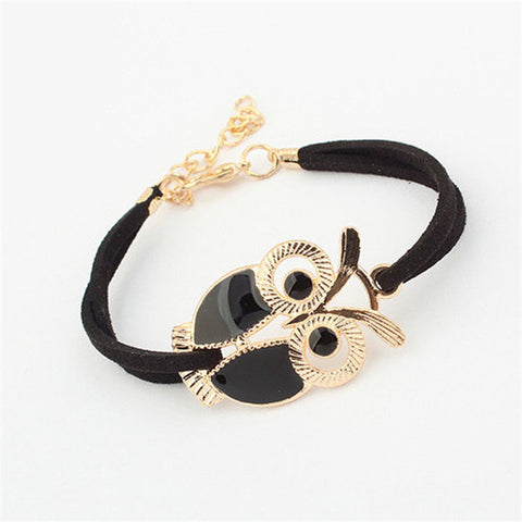 Leather Owl  Bracelets
