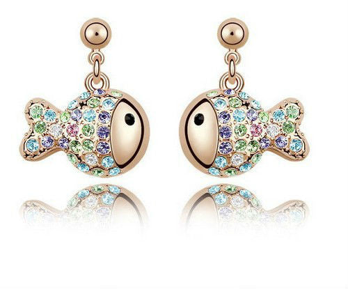 Gold Fish Jewelry Set