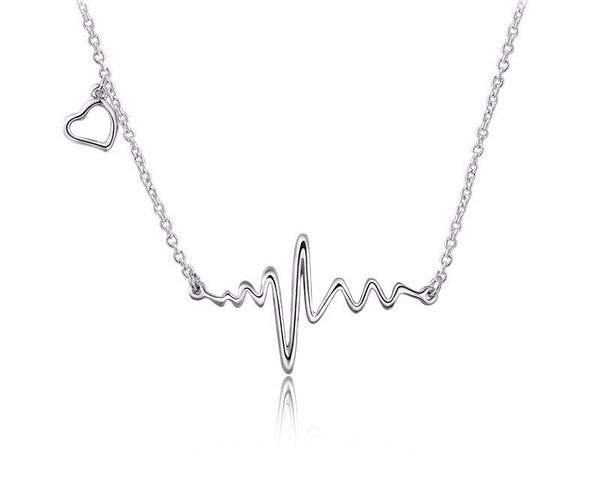 EKG Heart Charm Nurse Necklace- 50% OFF