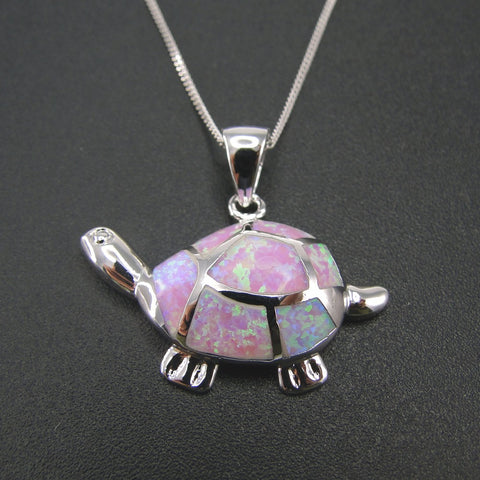 Fire Opal Sea Turtle Necklace- 50% OFF
