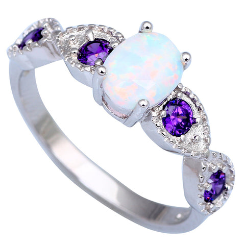 Purple Opal Ring