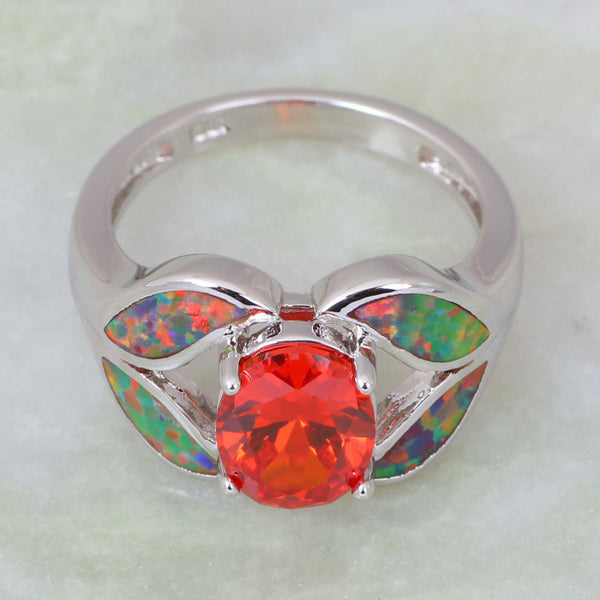 Fiery Topaz Opal Ring