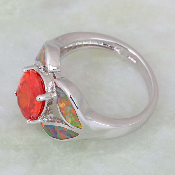 Fiery Topaz Opal Ring