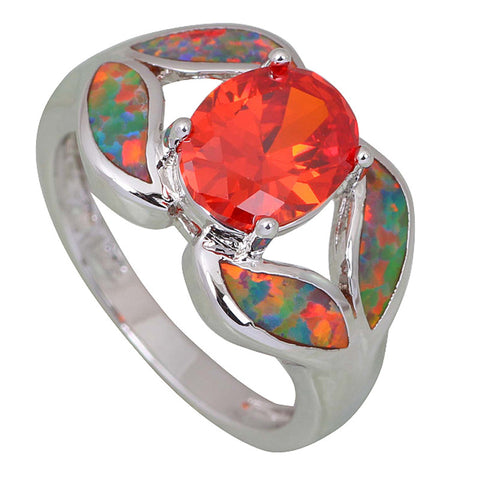 Fiery Topaz Opal Ring