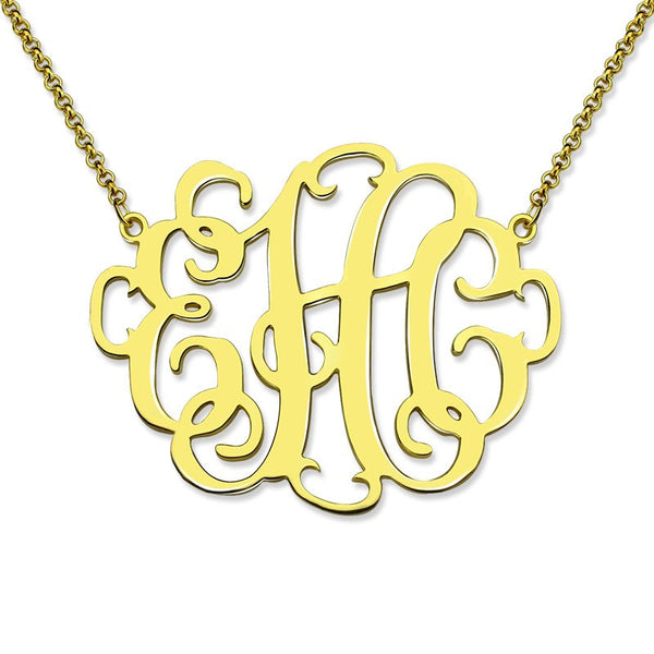 Femmi Halo Monogram Necklace- NEW Design!