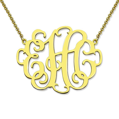 Femmi Halo Monogram Necklace- NEW Design!