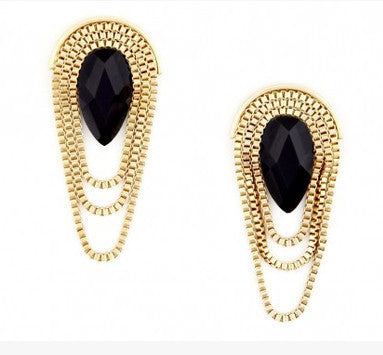 Black Dropped Earrings