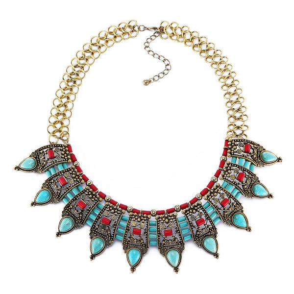 Indian Bow Tie Statement Necklace