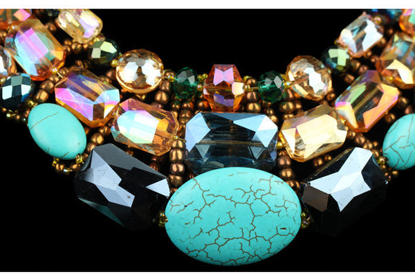 Stone Bib M Necklace