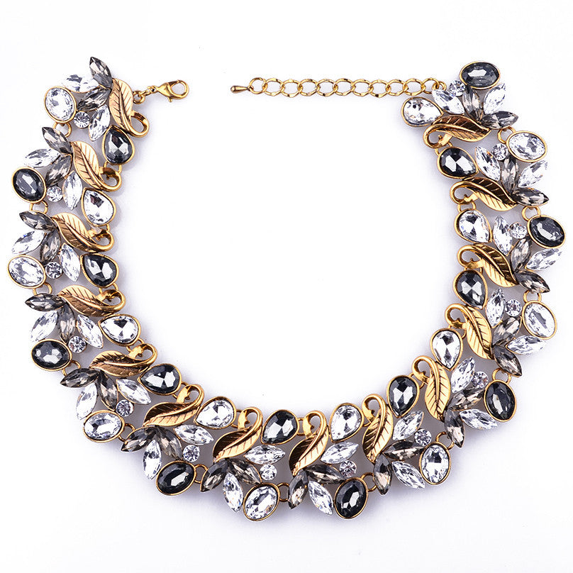 Crystal sales statement necklaces