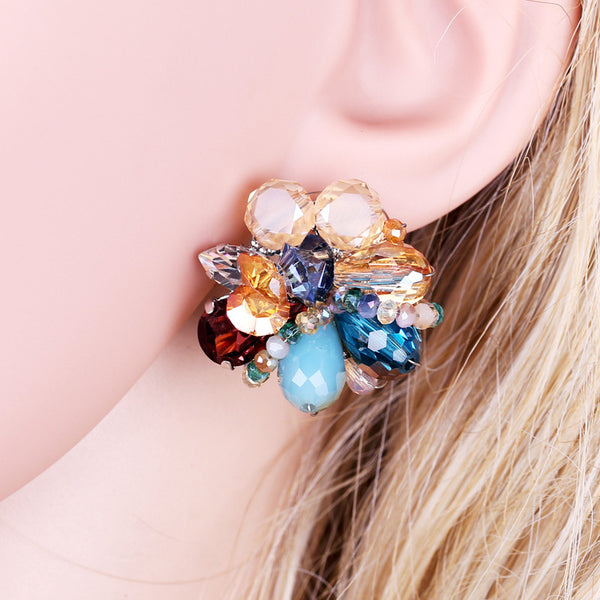 Beaded Bloom Studs