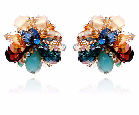 Beaded Bloom Studs