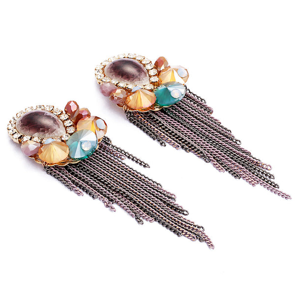 Chain Tear Drop earrings