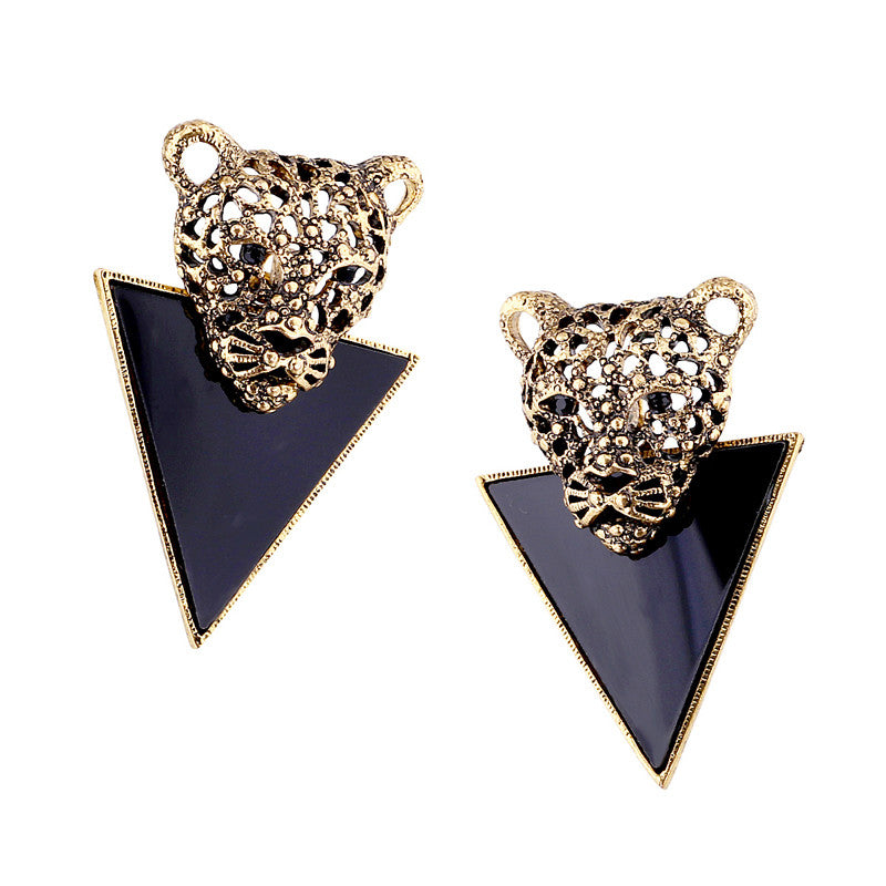 Leopard Stud Earrings
