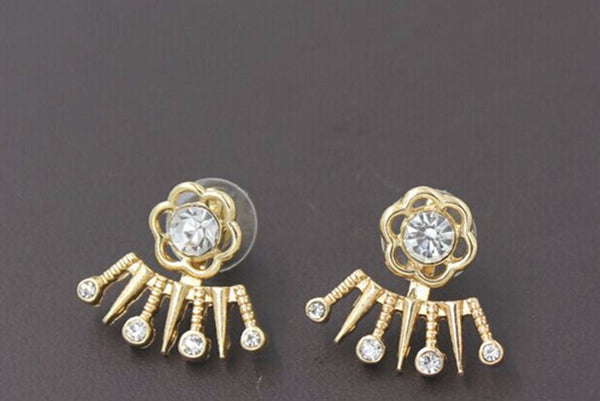 AA Flower Ear Jacket Earrings