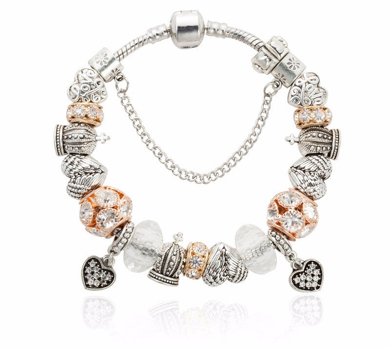 New Design Charm Bracelet Christmas Santa Claus Crystal Beads Bracelet For  Women Girl Korean Sweet Cute Jewelry Xmas Gifts - AliExpress