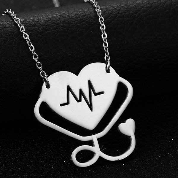 Stethoscope Heart Pendant-  Save Up To 50%