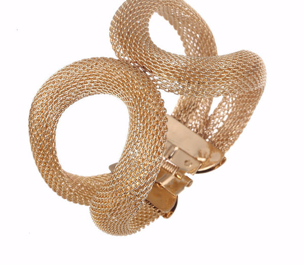 Chunky Braided Cuff Bracelet