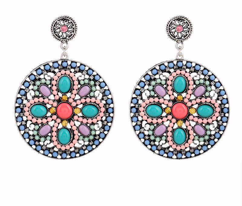 Retro Boho Dangle Earrings
