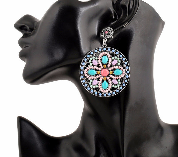 Retro Boho Dangle Earrings