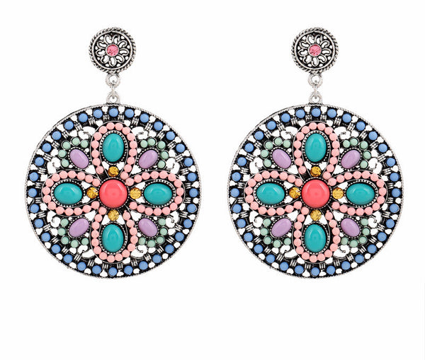 Retro Boho Dangle Earrings