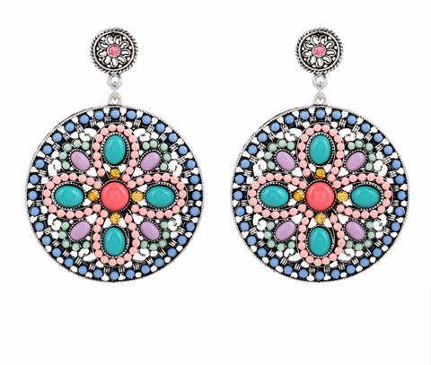 Retro Boho Dangle Earrings