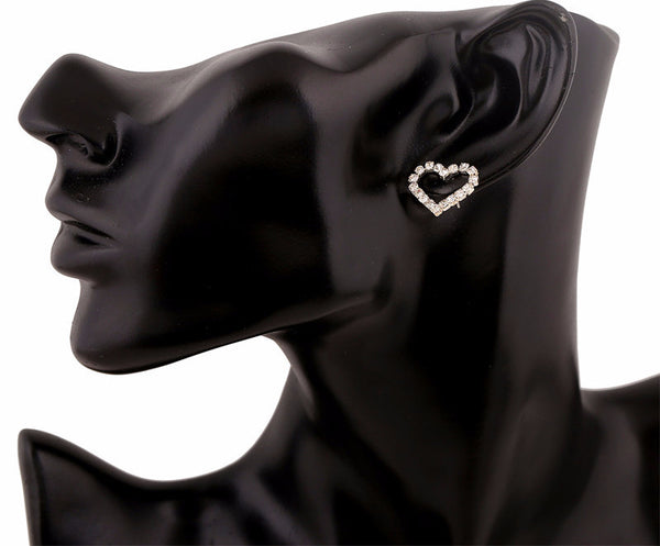 Simply Heart CZ Studs