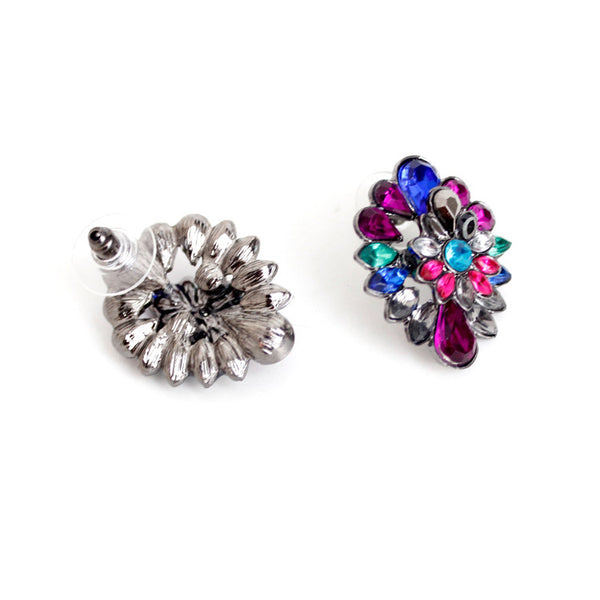 Peacock Spray Studs