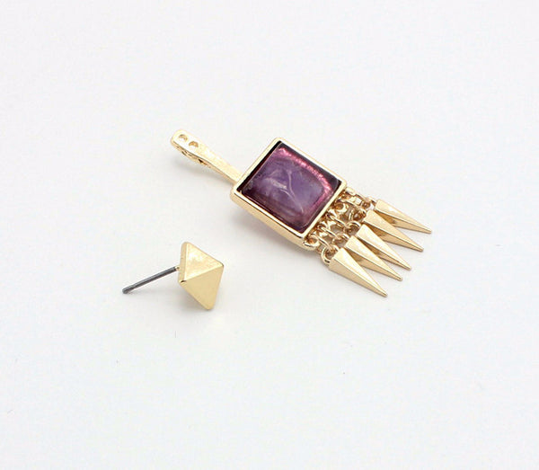 Boho Quartz Ear Jacket Earrings