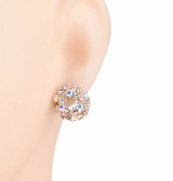 Crystal Circle Studs